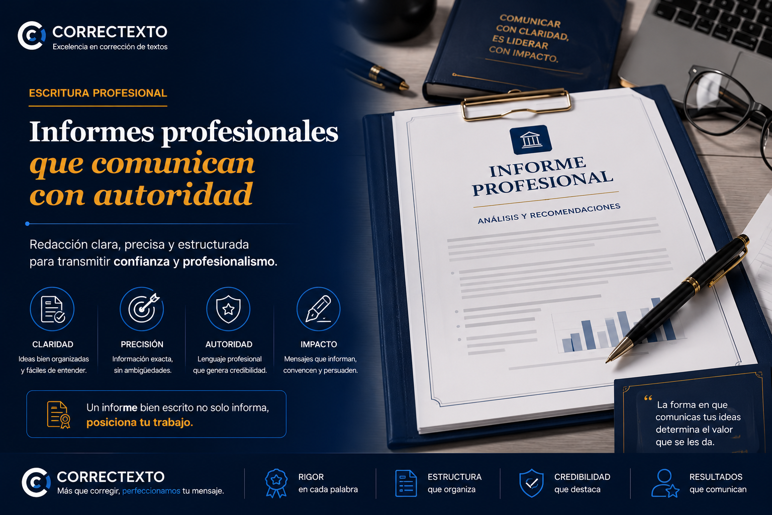 Redacción de informes profesionales en español – Correctexto