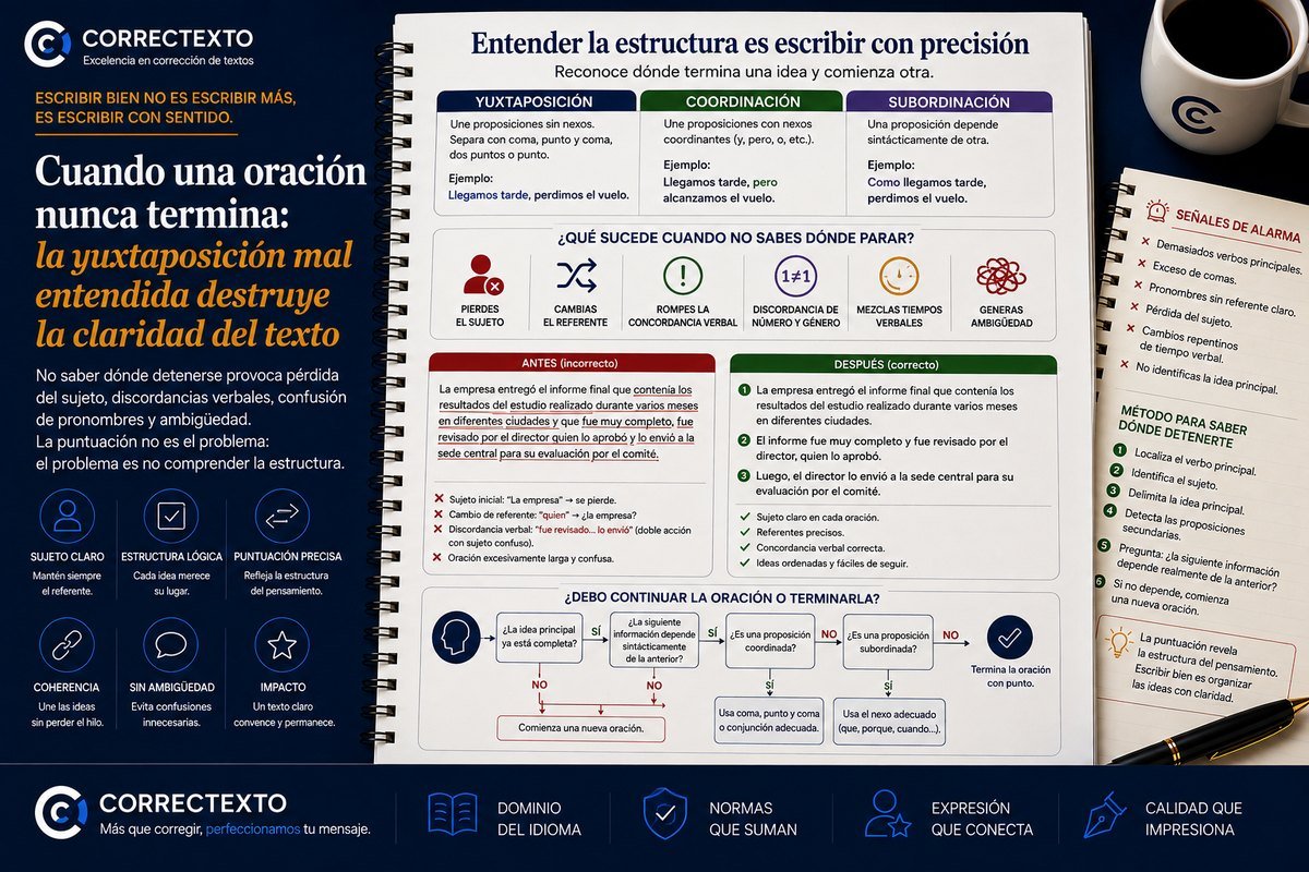 Yuxtaposición, coordinación y subordinación: cómo reconocer dónde termina una idea – Correctexto